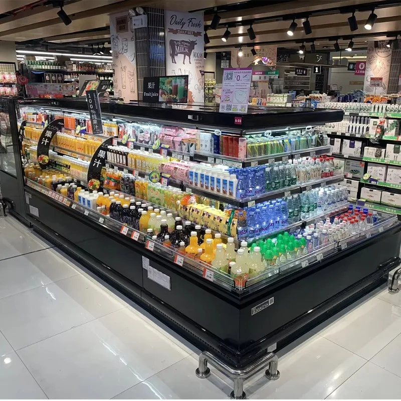 Solution de Refroidissement Commerciale Personnalisée 2025 : Réfrigérateur de Supermarché pour Présentation de Produits et Stockage de Boissons Fraîches 1 Solution de Refroidissement Commerciale Personnalisée 2025 : Réfrigérateur de Supermarché pour Présentation de Produits et Stockage de Boissons Fraîches 1