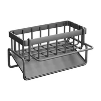 Kitchen Stainless Steel Sink Drain Rack Sponge Storage Faucet Holder Soap Drainer Towel Rack Shelf Organizer Kitchen Accessories 6