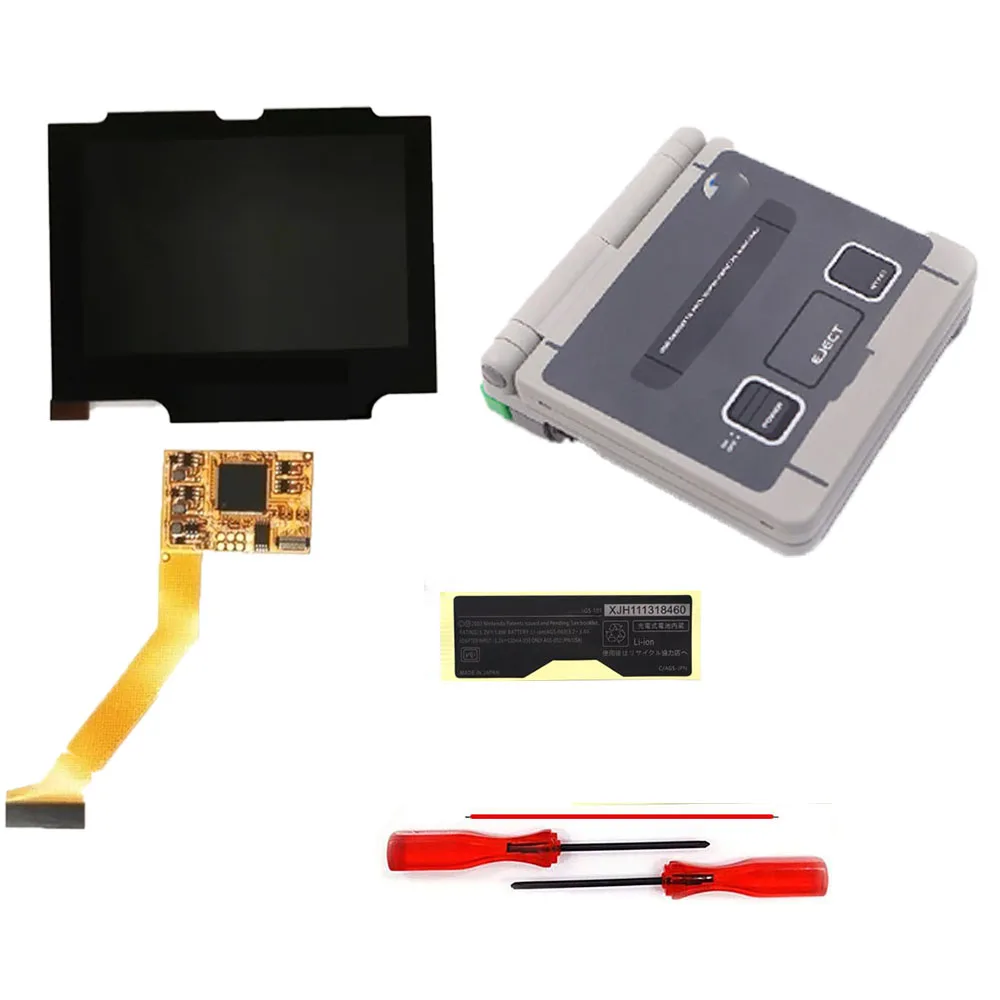 HISPEEDIDO V2 IPS スクリーン GBA SP 3.2 インチ液晶交換キット