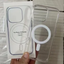 Sleek Transparent Protective Case with MagSafe Wireless Charging Compatibility - iPhone 14 Pro Max (With box)