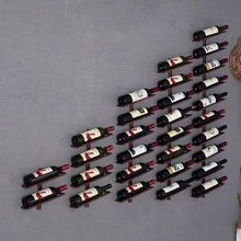 

Wine Bottle Rack Wall Mount Wine Display Shelf Bracket Support Champagne Storage dropshipping