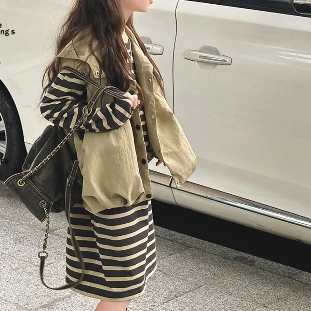 Two Pieces Set Y2K Children's Wear Suit Teens Sweet Waistcoat Dress Suit Autumn Summer Slim Fit Girls Clothes Set Summer