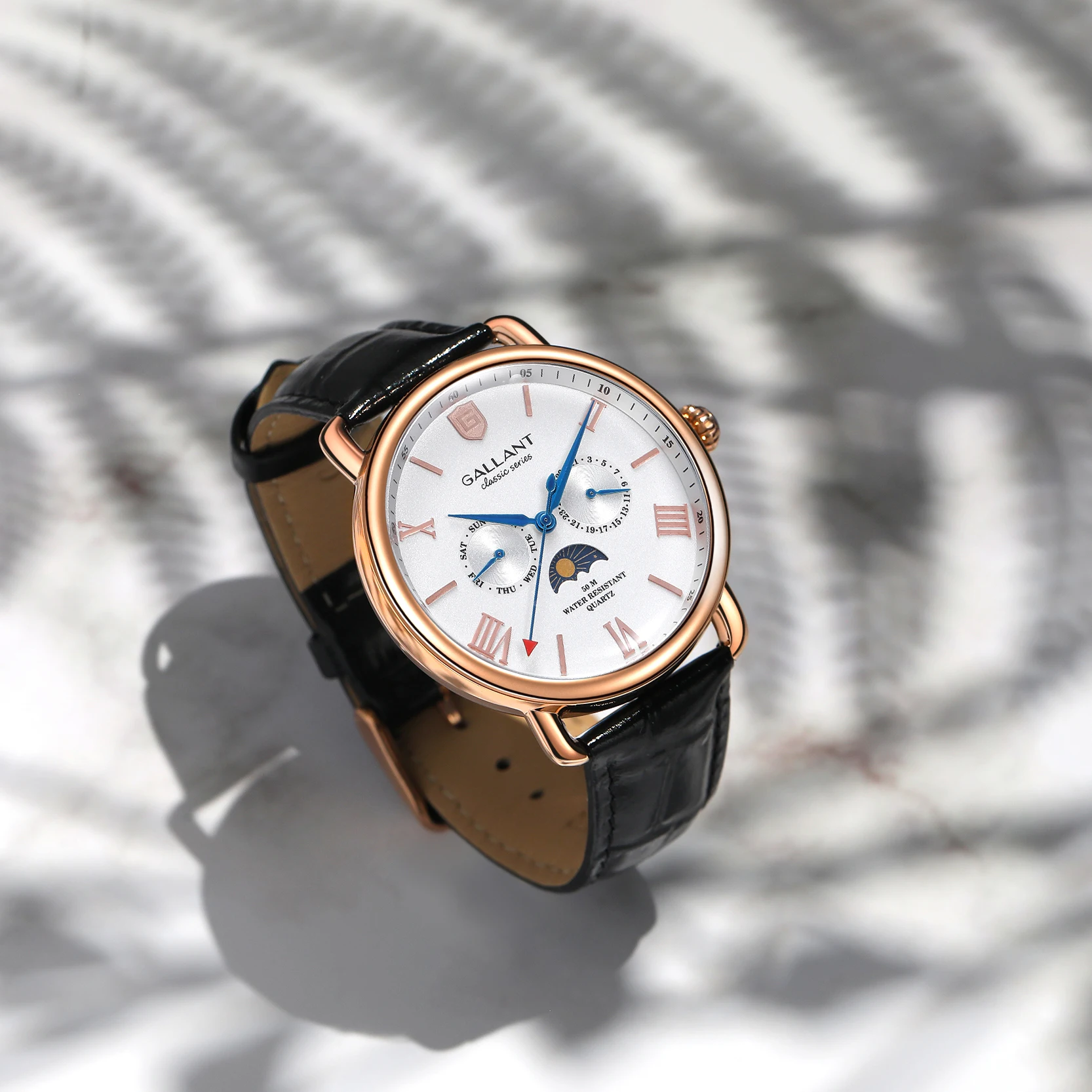 Orologio da uomo con cronografo a fase lunare OLEVS Italia