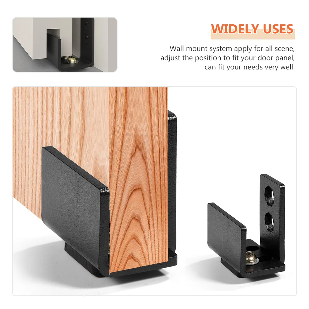 Carbon Steel Adjustable Floor Guide Wall Mount Swing Stop Doors Sliding Door Bottom Guide Barn Door Roller Stopper