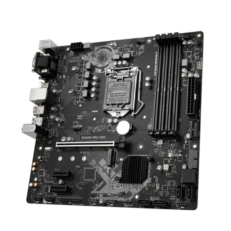 MSI B365M PRO-VDH , 64GB LGA 1151 DDR4  8/9th CPU ũ ATX κ, 100% ׽Ʈ Ϸ,  