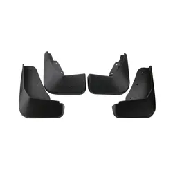 Premium Molded Car Mud Flaps - Ultimate Protection Splash Guards and Mudguards (Black)