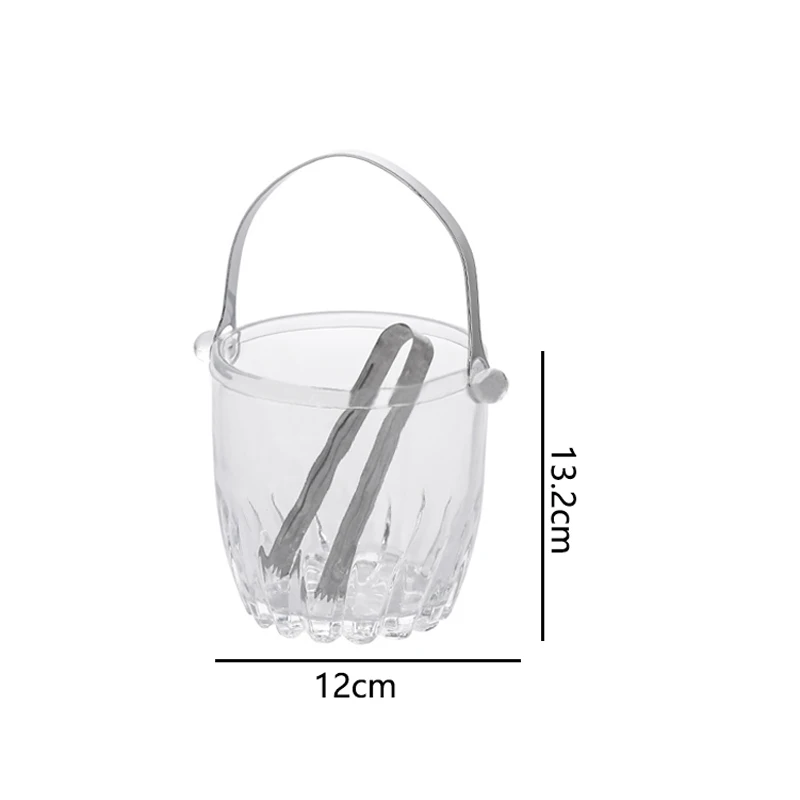 30.3oz/31oz High End Ice Bucket Chilled Champagne Keg European Style Insulated Buckets Red Wine Barrel with Clip Bar Accessories
