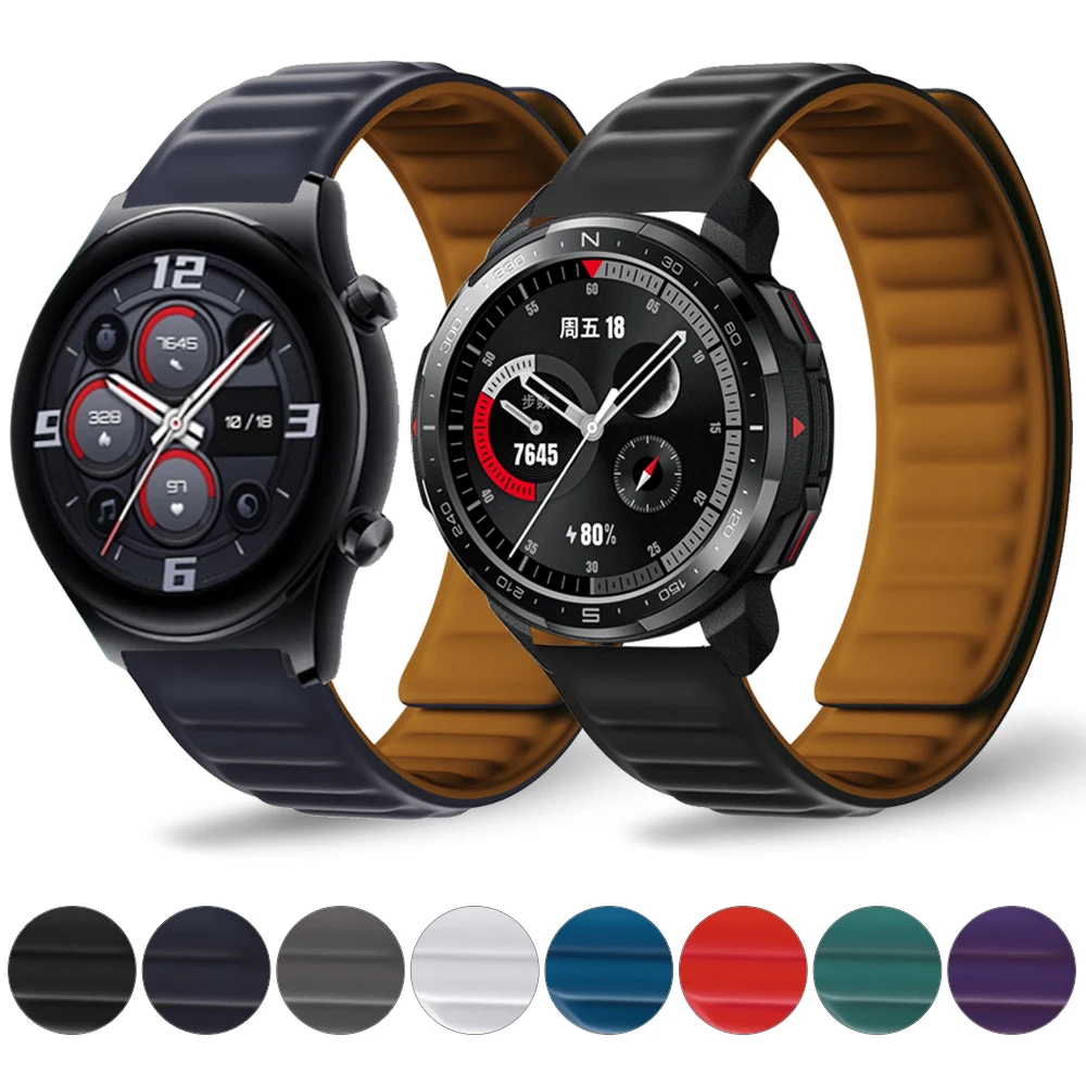 Band For Honor Gs3 Gs Pro Watchband For Honor Watch Bands Es Magic 2 42Mm 46Mm Wrist Strap Magnetic Silicone Bracelet 20Mm 22Mm