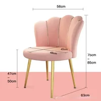 Fauteuil de Styliste Nordique avec Dossier, 1 Pièce, à la Mode, Salon, Essentiels Ménagers 6