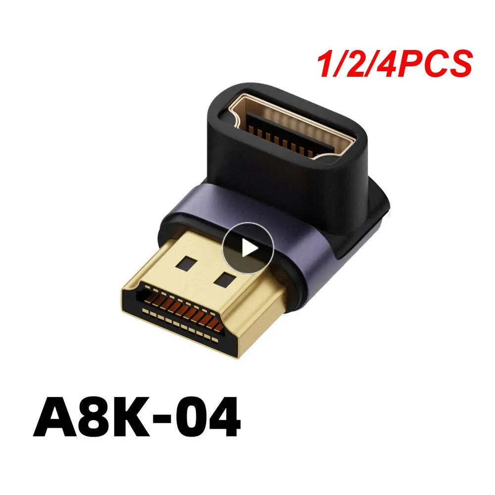 

1/2/4PCS HDMI-compatible Male To HDMI-compatible Female Adapter 90 Degree 270 Degree Angle Extender Cable Converter for HDTV