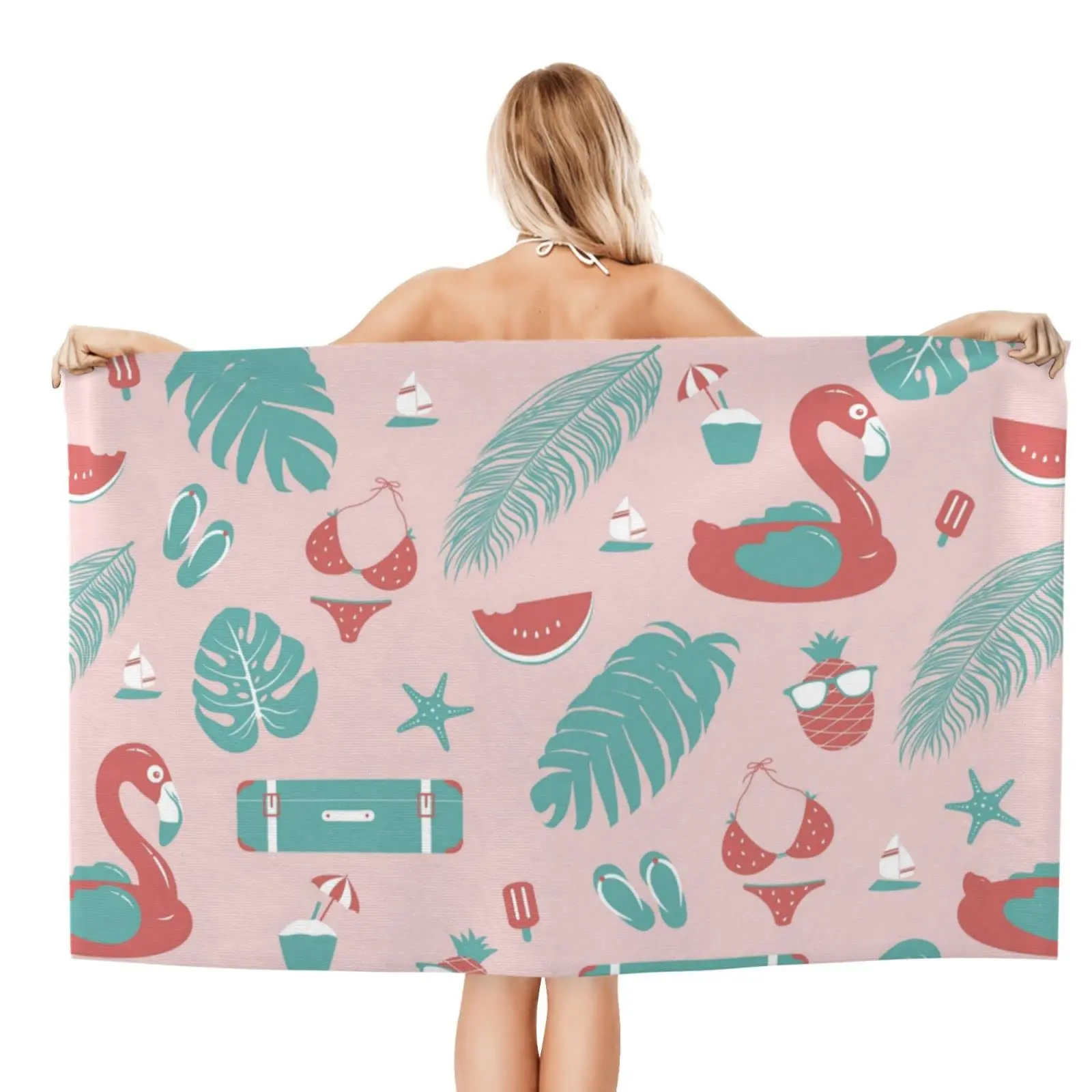 

Microfiber Beach Towels for Adults Sand Free Travel Towel Large Fast Drying Lightweight Oversized Bath Towels