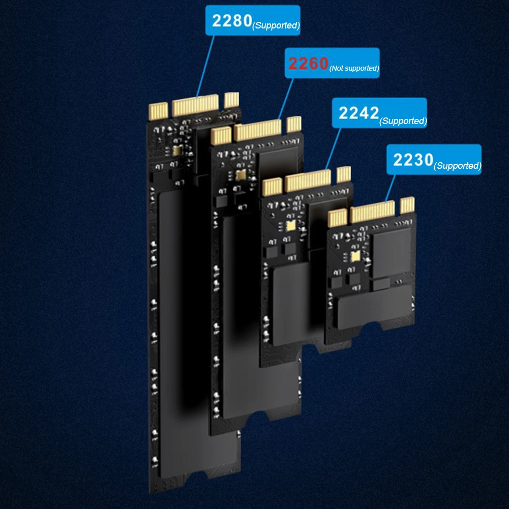  ȣȭ ָ Ʈ ũ ڽ SSD ϵ ̺ ̽, M.2 NVMe SATA M.2 SSD ̽, M Ű B + M Ű, 2230 2242/2280 SSD