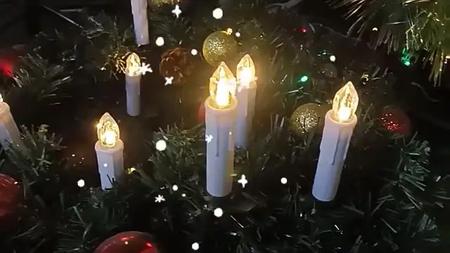Candele LED Per Albero Di Natale Con Telecomando E Timer - 10 Pezzi, Fiamma Oscillante Realistica, Pendenti Di Cristallo, Decorazione Sicura