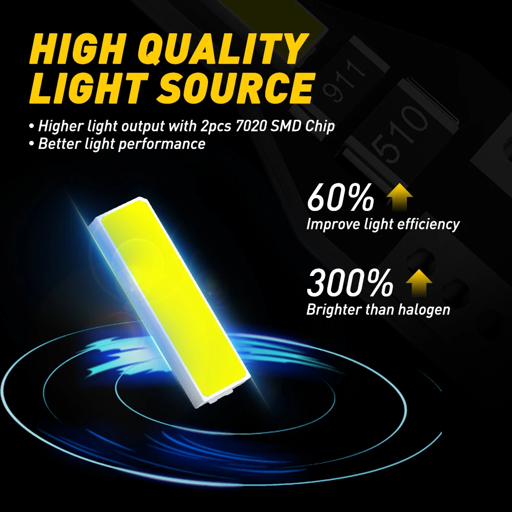 Ʈ 168 2825 194 ڵ , ǳ     ġ ̼ , W5W LED T10, 12V, 6000K, 10 