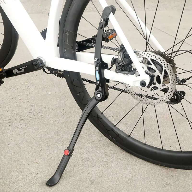Dual Clamps Kickstand 24-29in Quick Height Adjust Bicycle Parking Rack MTB Road Chain Seat Stay Tubes Firm Install Strong Support bicycle kickstand bicycle stand bicycle support