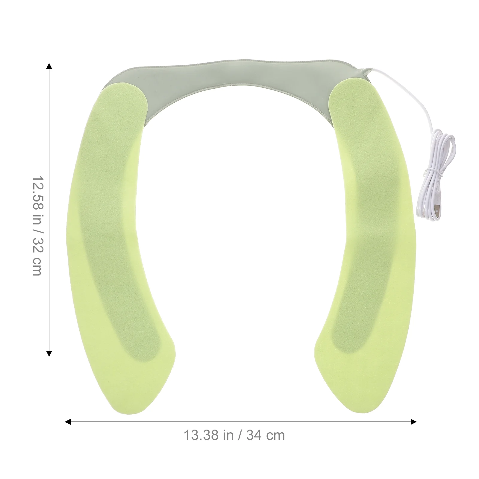 Green Constant Temperature Heating Toilet Seat Pad Warmer Cushion Cover Bathroom Fixture Pu Material Winter Fits Most Seats