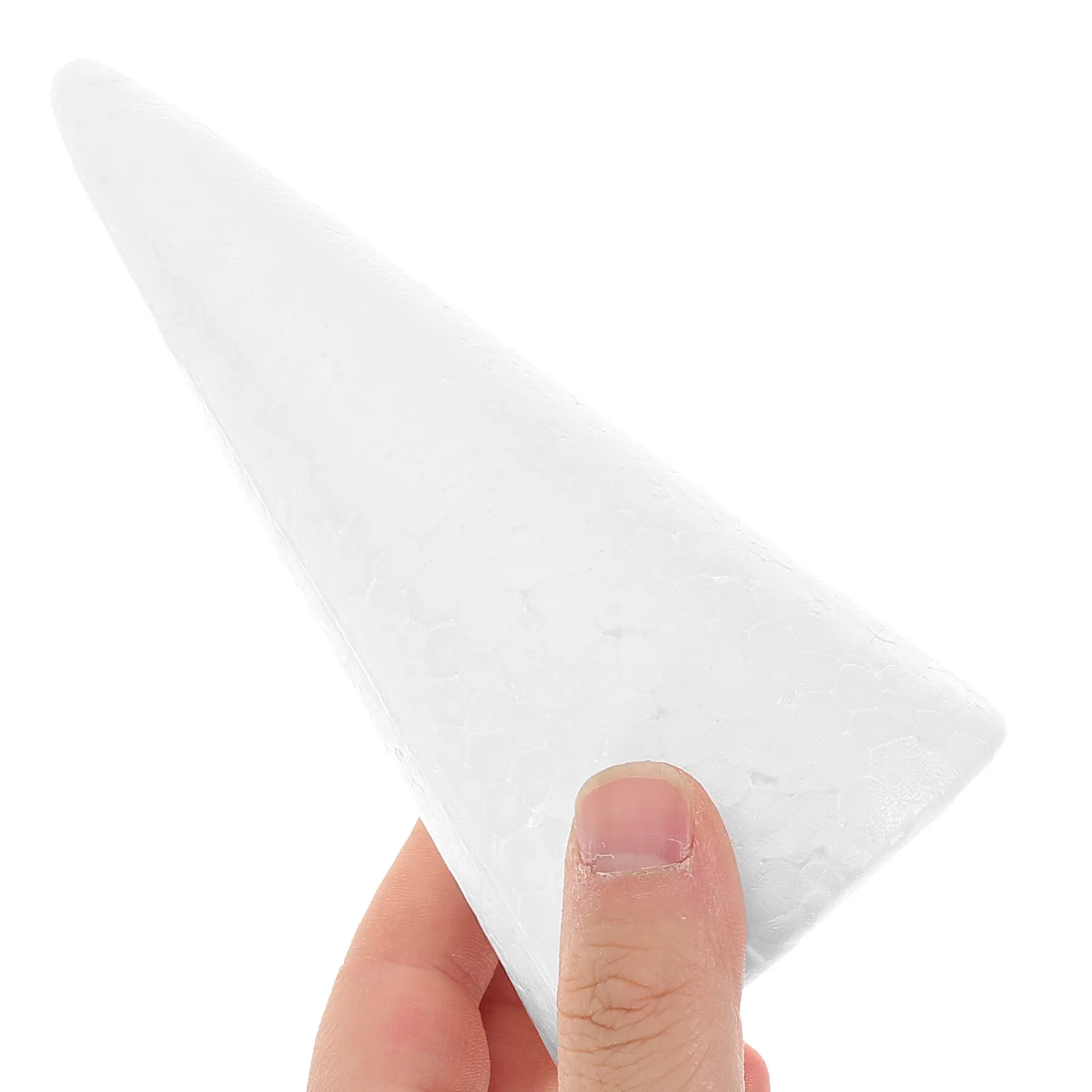 Hygloss Products piepschuim kegels, 15 cm, witte kegels voor bloemenarrangementen en projecten, 50 stuks