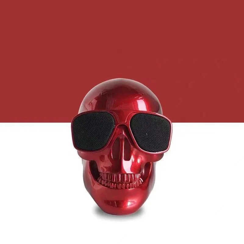 Wireless Bluetooth Skull Speaker - Portable Mini Stereo Sound with Enhanced Bass, 5W Audio Music Player