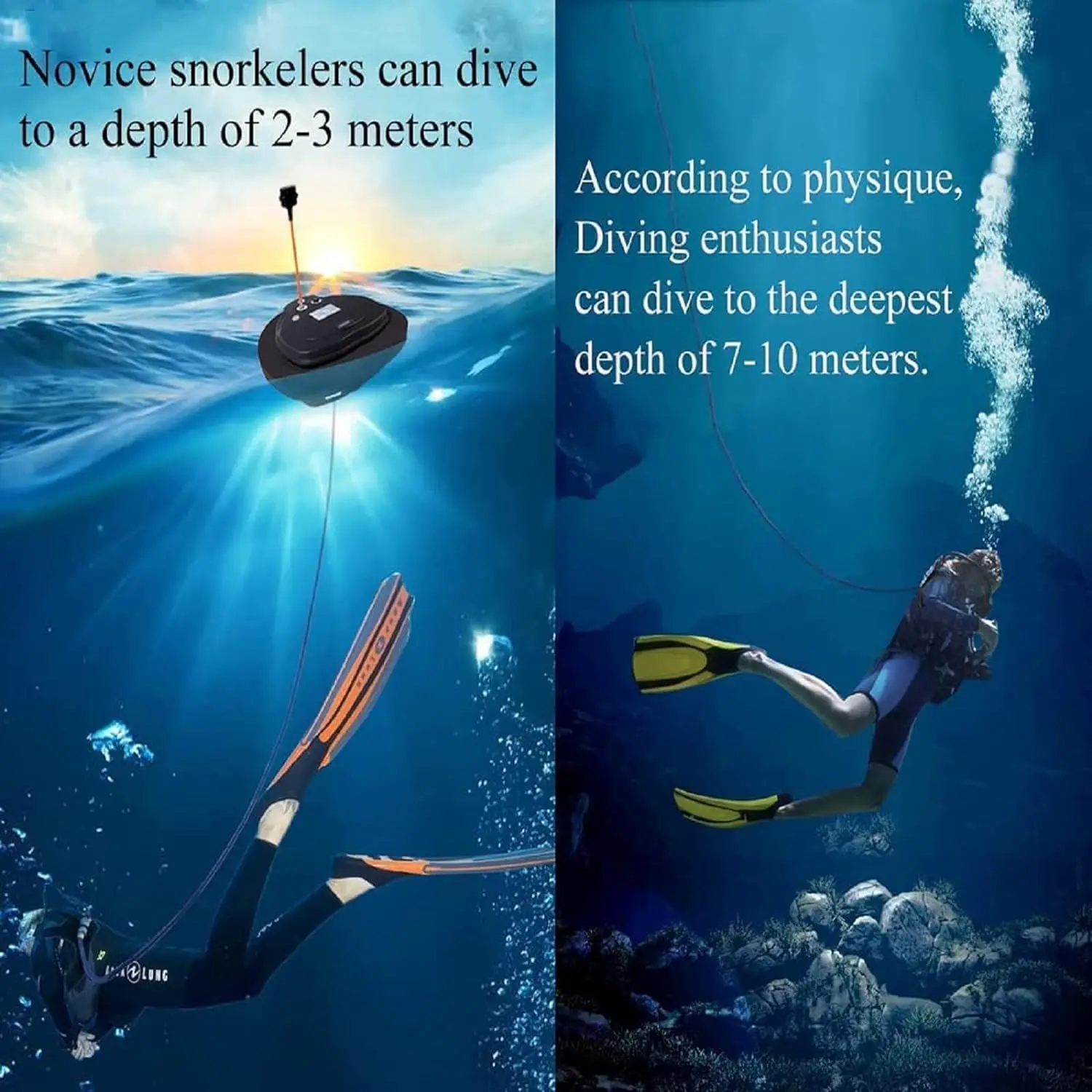 TUXING 2025 New Scuba Diving Ventilator Waterproof Portable Rechargeable Diving Snorkel Equipment 10M Diving Breathing Regulator 2