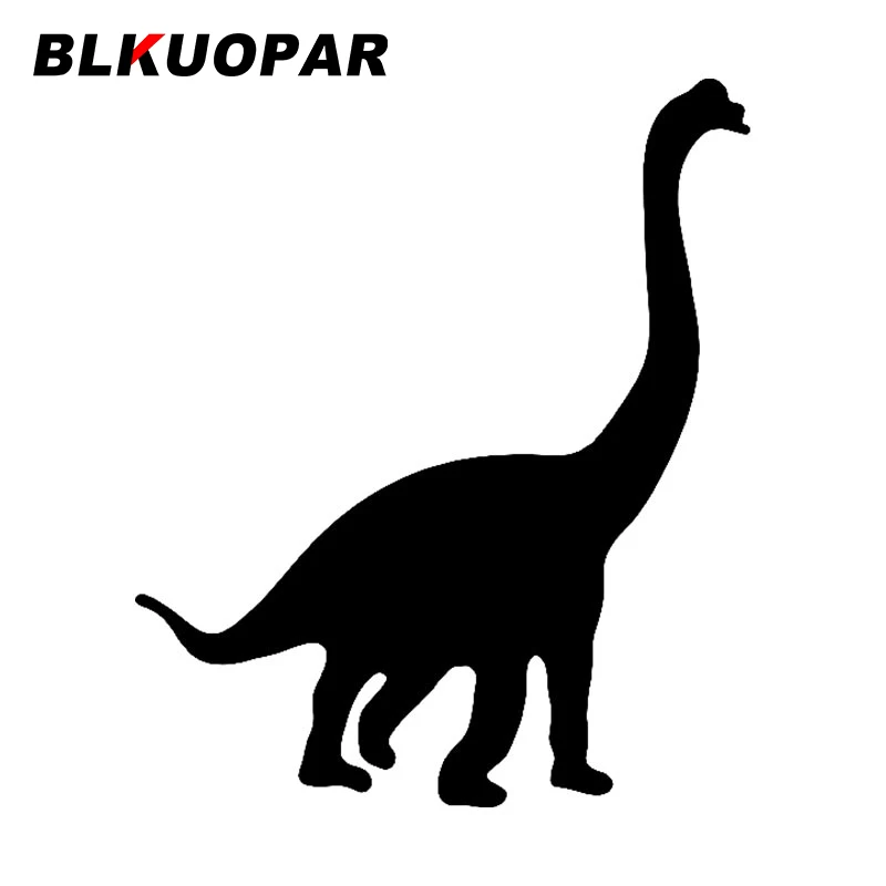

BLKUOPAR, силуэт динозавра с длинным вырезом, фотоматериал, Солнцезащитная наклейка, модные аксессуары для лобового стекла автомобиля