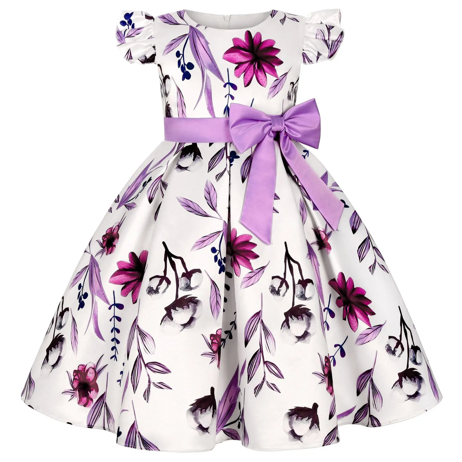 thumbnail image 1 of Vestidos de Fiesta de princesa para niñas, ropa para niños, flores, elegante, informal, navidad, cumpleaños, boda, vestido para niñas, nuevo, 1 of 5
