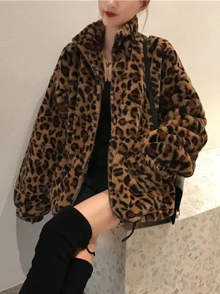 Winter Leopard Print Jacket Image 4