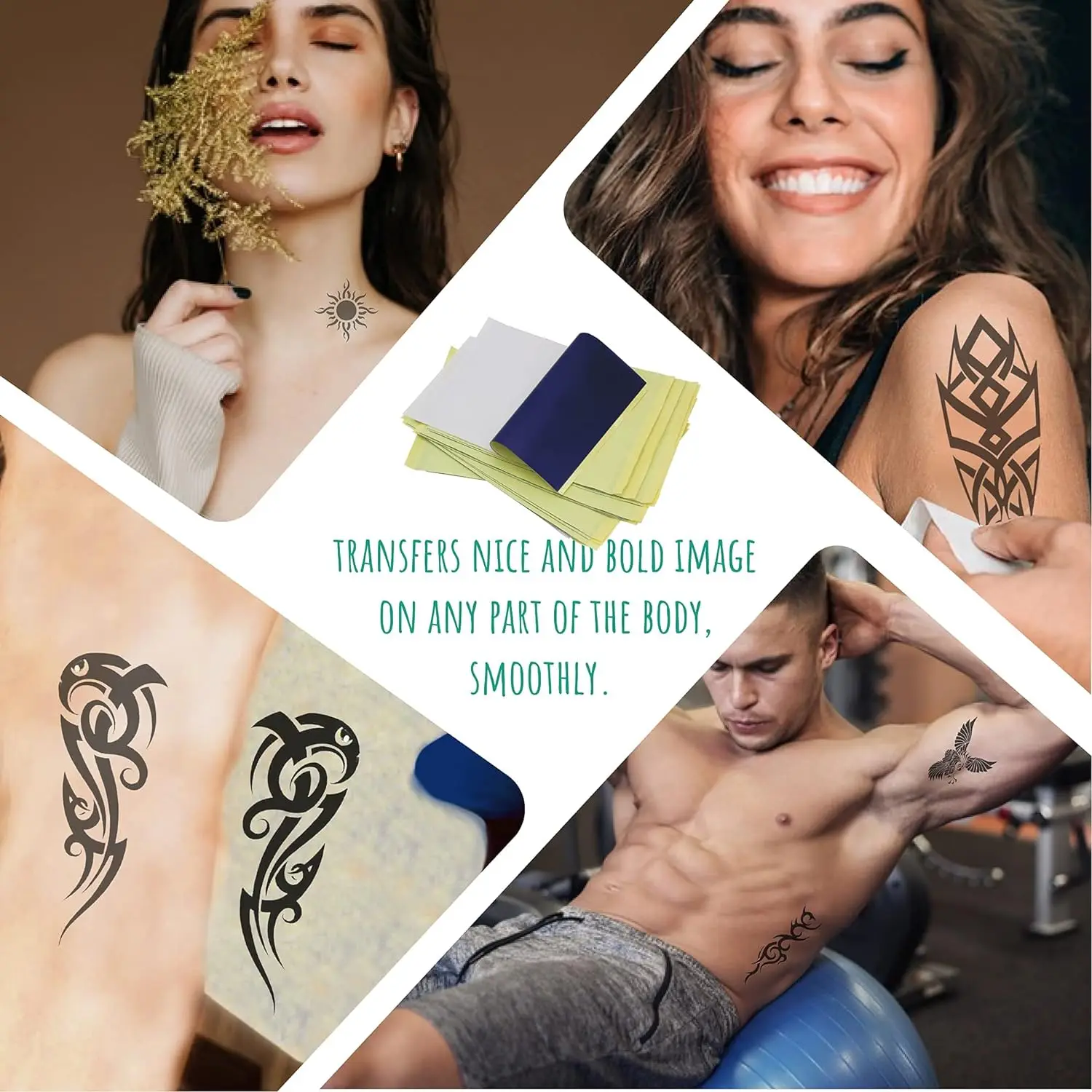 Tattoo Transfer Paper for Tattooing To Skin 4 Layers Premium Thermal Stencil Diy A4 Size Clear Crisp Smooth Transfer Print Paper