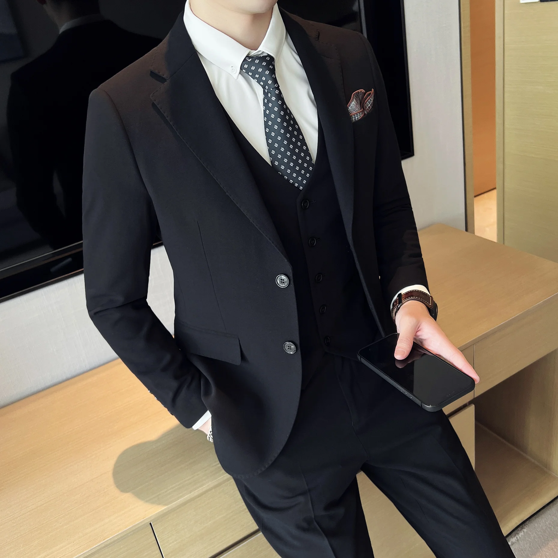 Рисунок 4 - (Пиджак + брюки) 2023 мужской тонкий