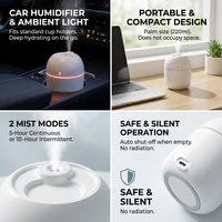 Mini humidificateur d'air USB portable Goutte d'eau Bureau Intérieur Ménage Humidificateur d'atomisation silencieux pour le bureau et la maison 4
