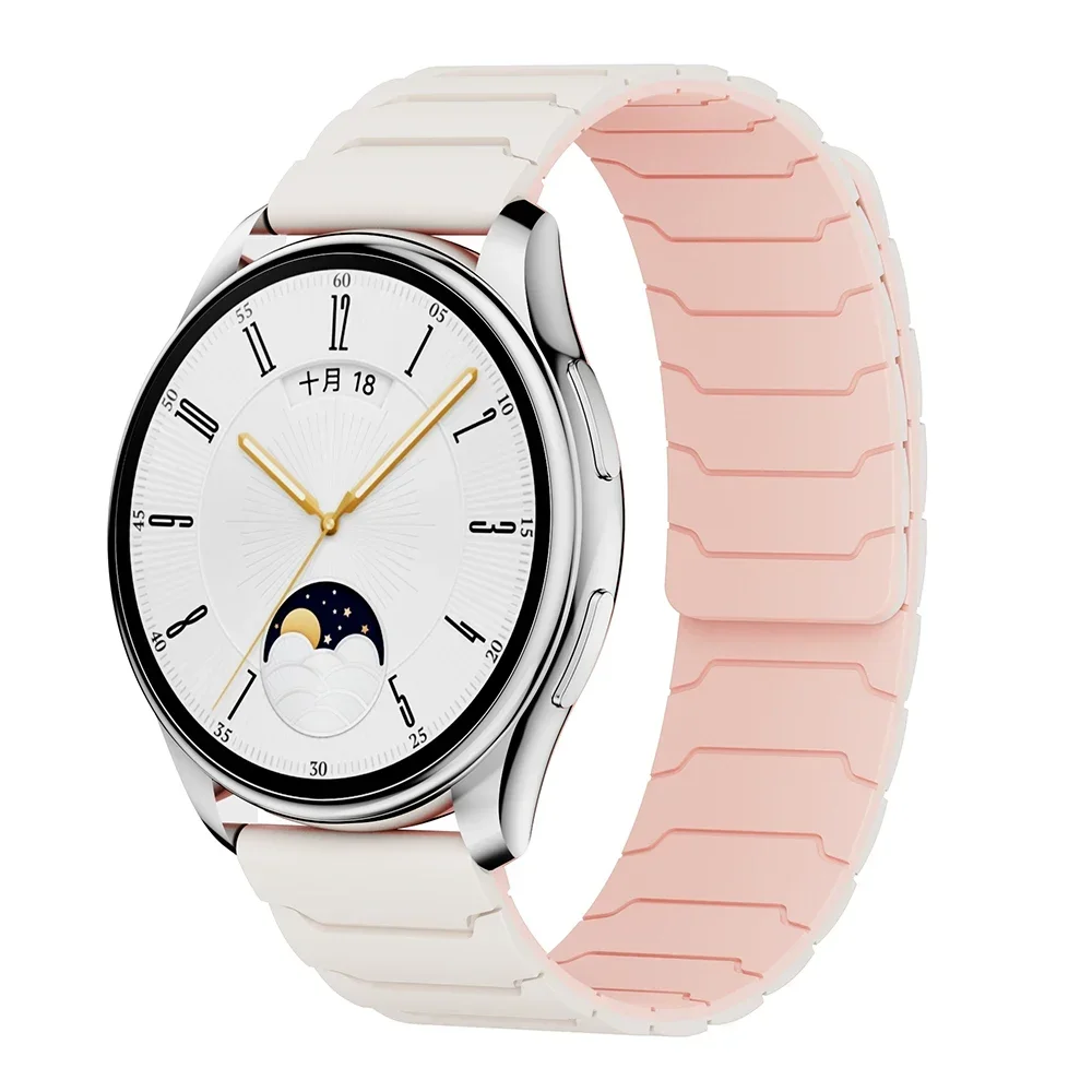Magnetic Silicone Loop Strap - Versatile 22mm/20mm Band