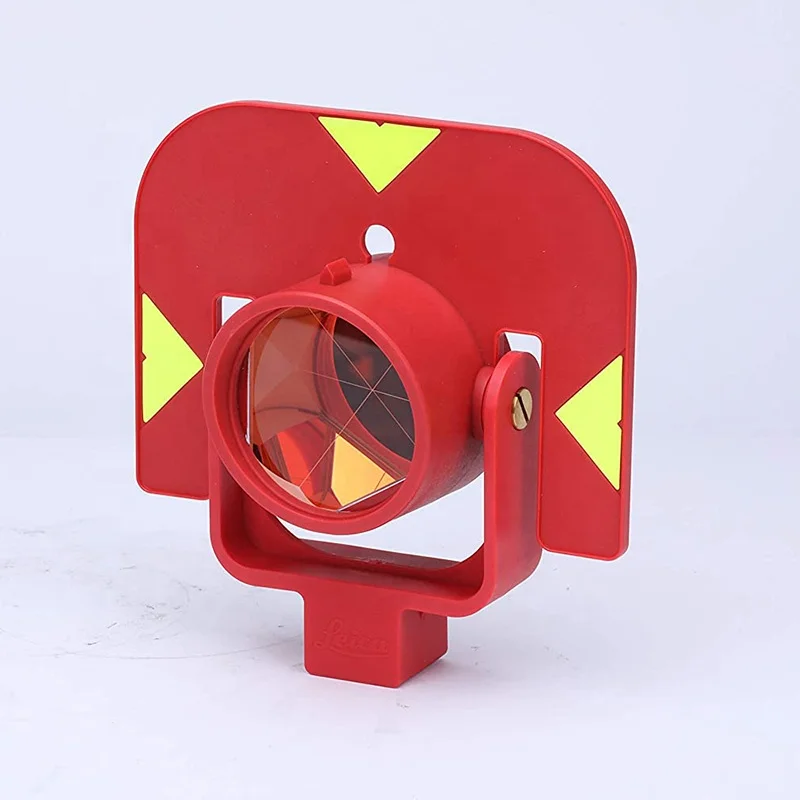 토탈 스테이션용 거치대 및 타겟 포함 프리즘 어셈블리 세트, GPR111 레드, 기본 원형 반사 교체