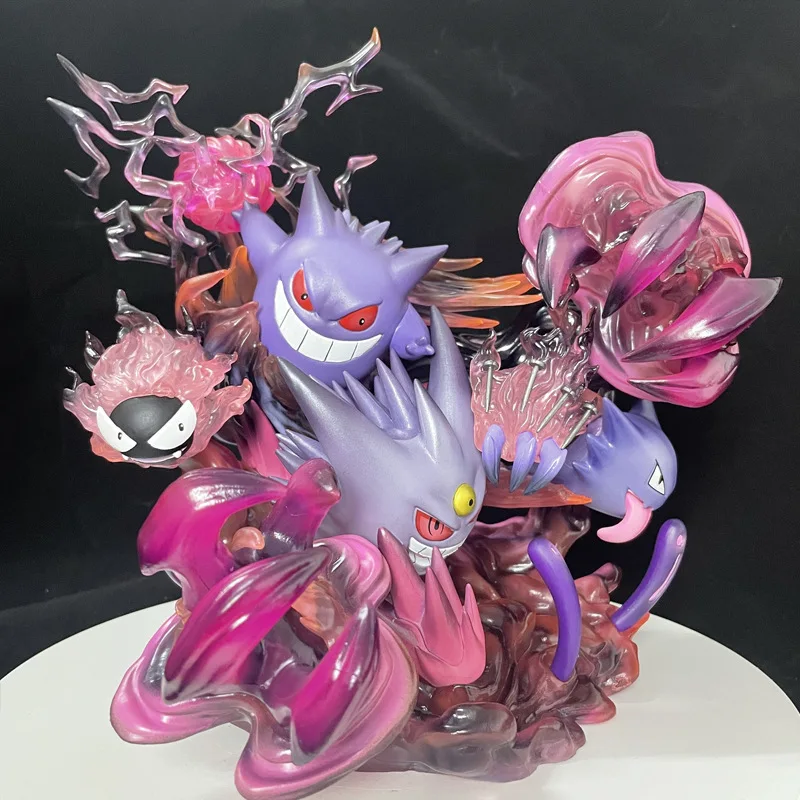 27cm Pokemon Gengar Battle Ghost Claw Ver Action Figure Statue Pvc