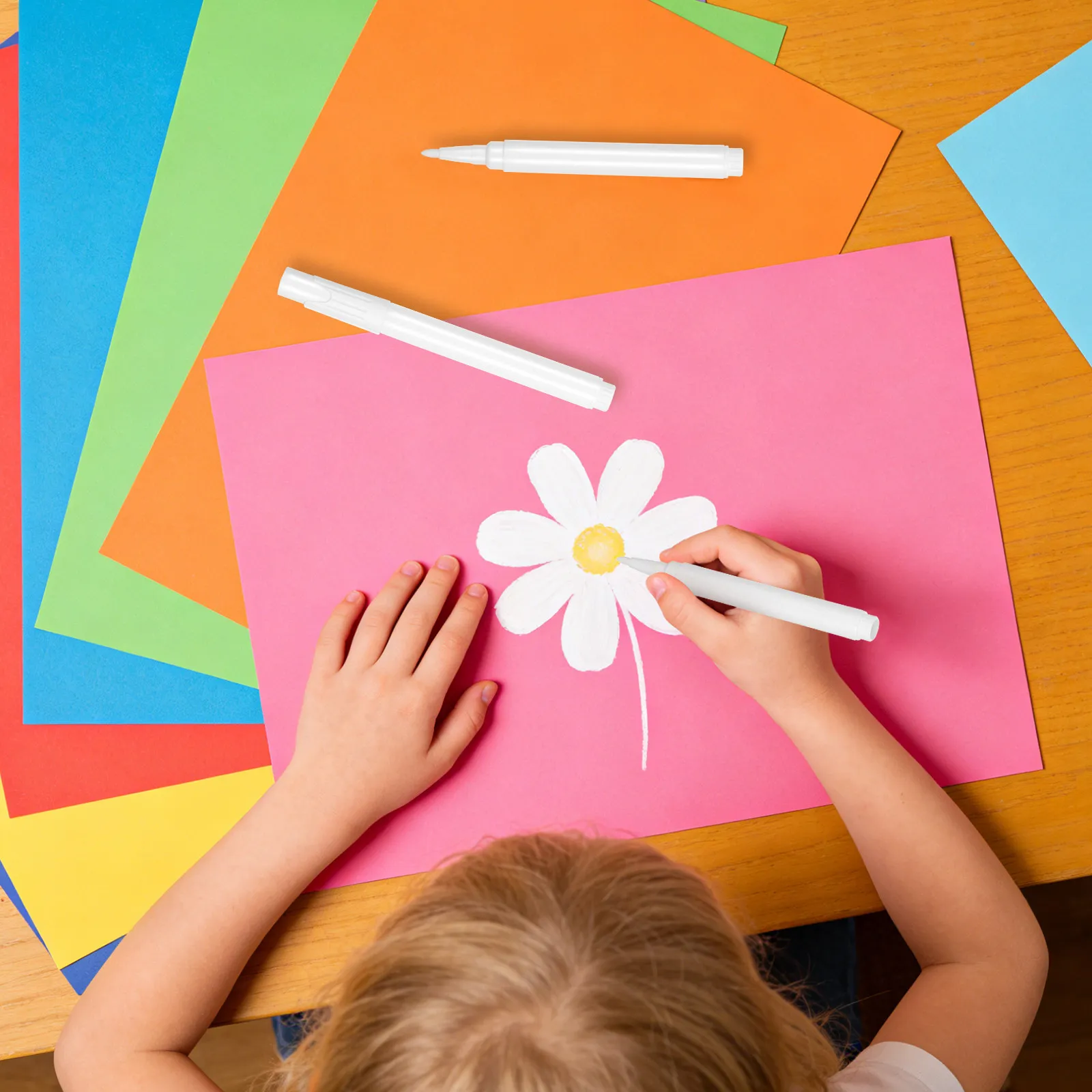 4Pcs 흰색 액체 분필 마커 칠판 용 미세 팁 지울 수있는 펜 Windows 유리 크리 에이 티브 쓰기 흰색 분필 마커