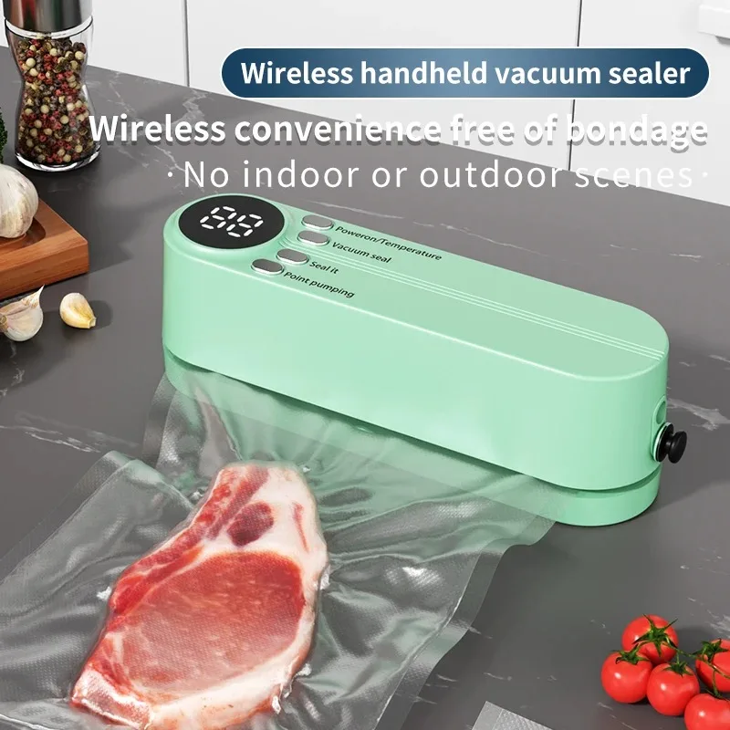Portable USB charging food vacuum sealer Multifunctional Sealing External Suction Inflation Functions