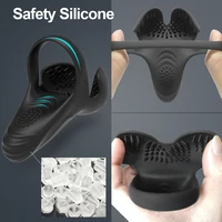 Männliches Hodenmassagegerät, Vibrator, Penisring, Hodensack, Perineumstimulator, Fernbedienung, Sexspielzeug für Männer, vibrierender Cockring 5