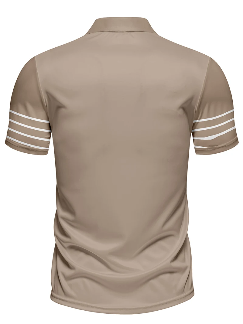 Men's Short-Sleeved Digital Print Striped Polo Casual Sports Top with Buttons As a gift it will be full of surprises 9 S962e1e888b184e8aa8c204f57f4d986aT