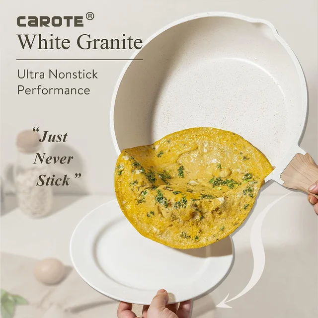 Carote Nonstick Granite Cookware Sets 10 Pcs Stone Cookware Set