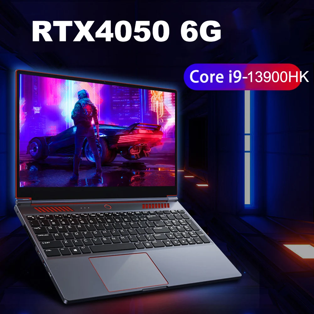 16Inch Gaming Laptop Computer Notebook RTX4050 6G Intel Core i9-13900HK Windows11 RAM Max 64GB DDR5 2