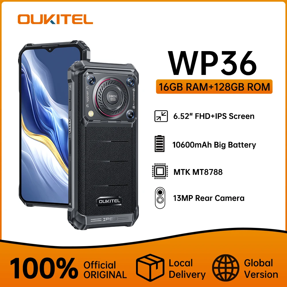 [World Premiere] Oukitel WP36 Rugged Smartphone 10600mAh 6.52\