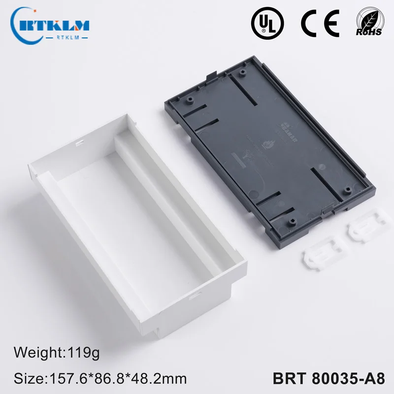 Drahtverbindungsbox DIY Instrumentenkoffer Projektgehäuse für Elektronik Din-Schienenbox 157,6 * 86,8 * 48,2 mm – Detail 19