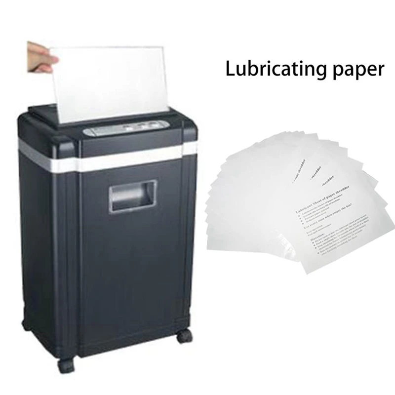 36PCS Paper Shredder Lubricant Sheets Shredder Lubricating Oil Portable Paper Type Lubricating Oil For