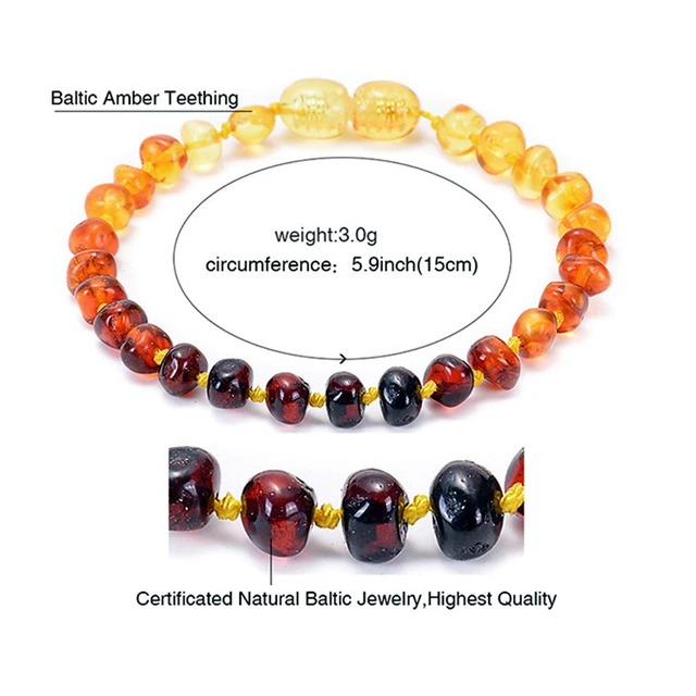 Genuine Amber Teething Necklace FAQ 32cm | Zebra Babies Au