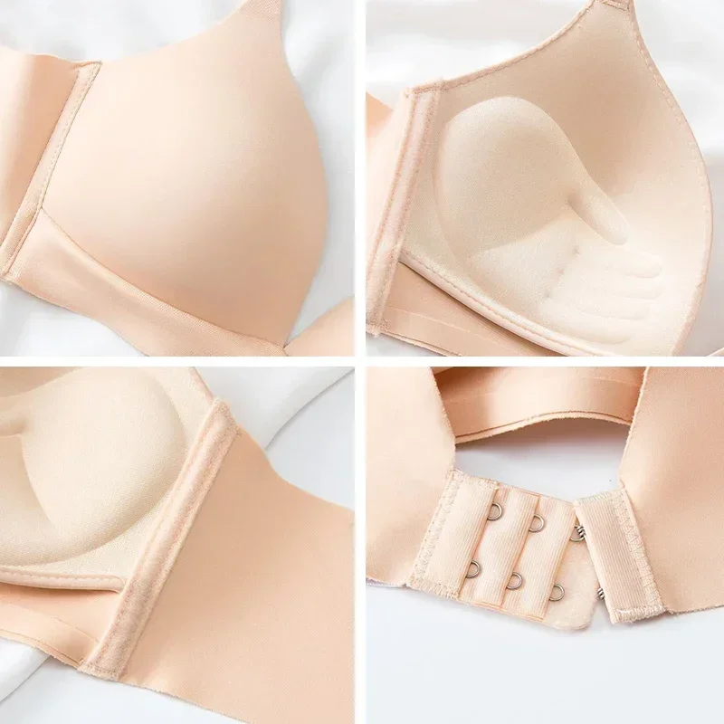 FallSweet 2PCS/set Seamless Push Up Bra for Women Wireless Bralette 3/4 Cup Soft Comfortable Underwear Sexy Female Lingerie 5