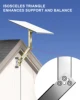 Starlink Gen 3 Wall Mount mounting Kit,Starlink V3 Pipe Adapter And Bracket,Suitable For Roof Top Exterior Wall Installation 4