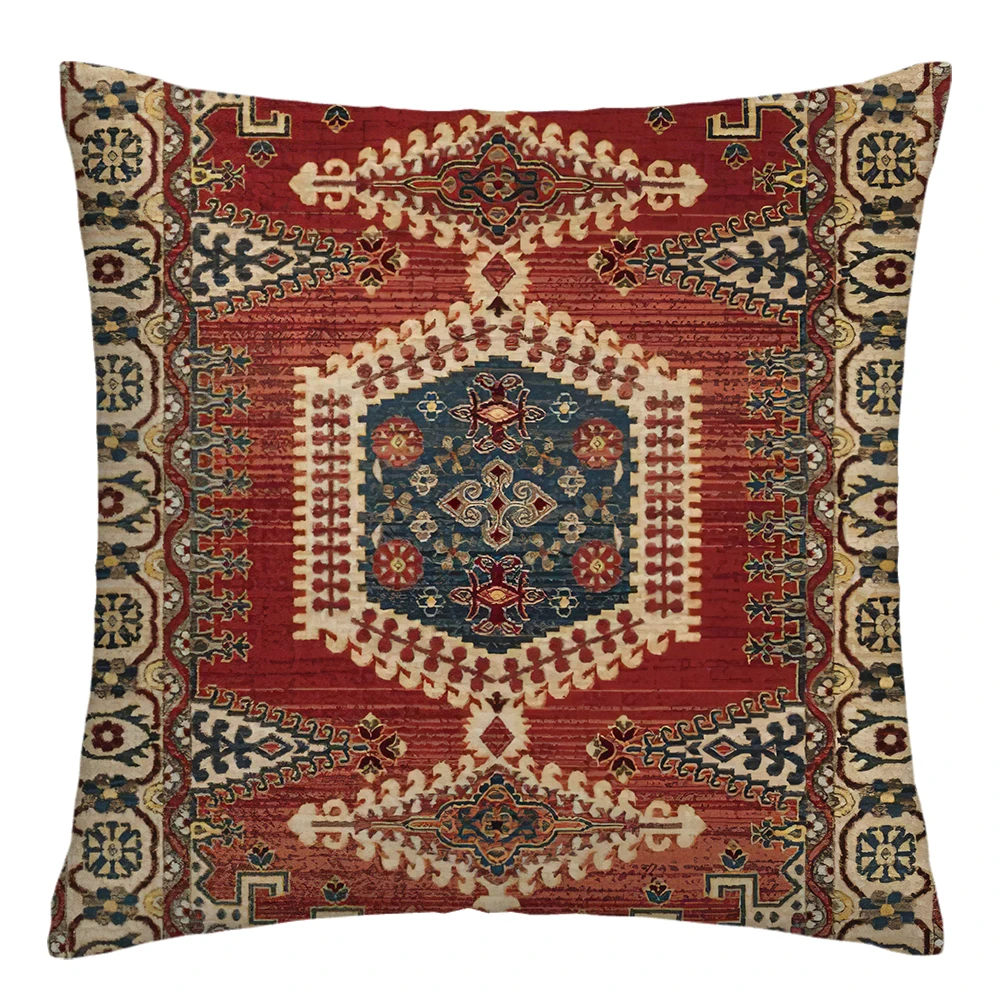 Moroccan Retro Ethnic Pillow Covers – 50x50cm Customizable 5