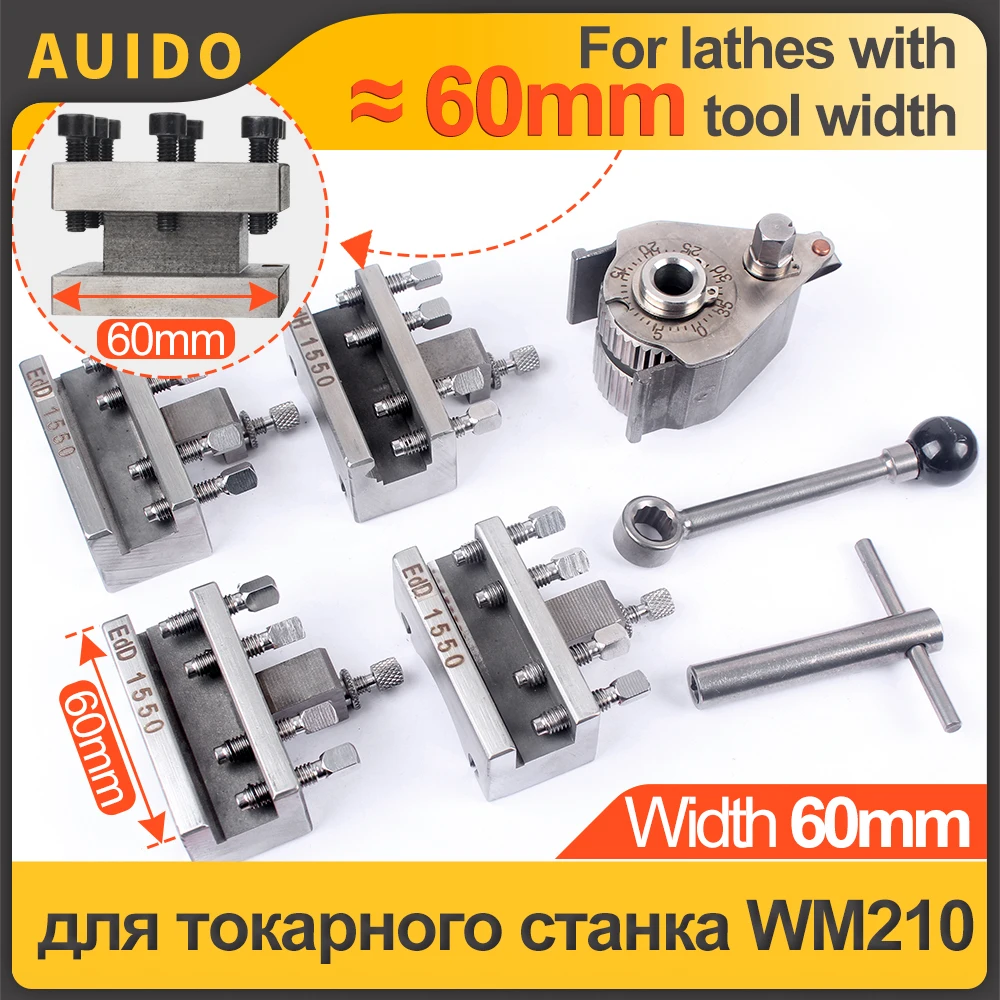 LatheMultifixQuickChangeToolPostwith4Holders15x15mmToolRest