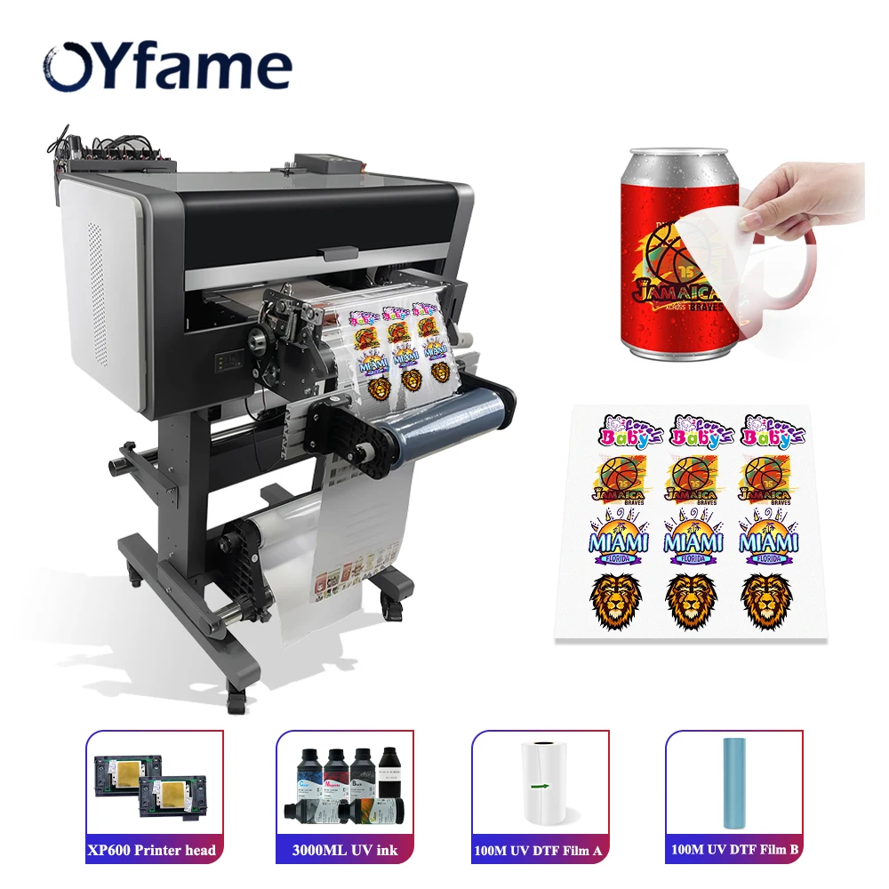 UVDTF Sticker Making Machine double XP 600 head RIP A3 UV DTF Printer for  FOB Delivery - AliExpress