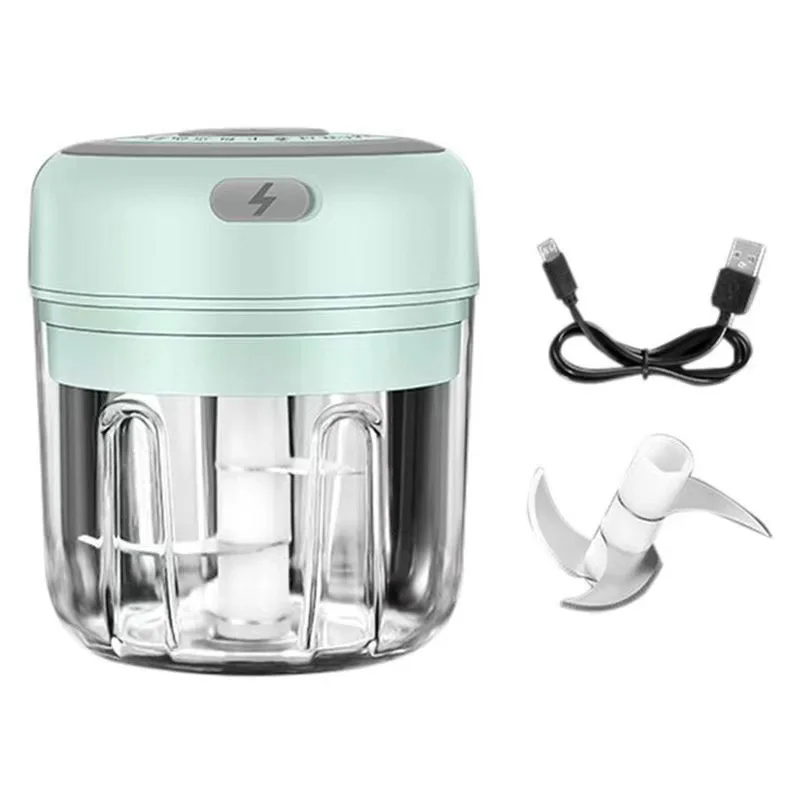 Food Grinder Electric Ginger Garlic Chopper Usb Rechargeable Mini Portable Fruit Food Grinder Onion Chopper 6