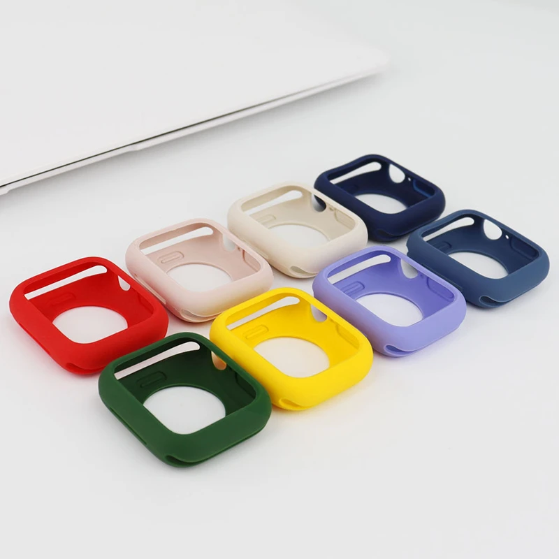 Silikonhülle für Apple Watch 11-10 46 mm 42/38/40/44/41/45 mm Zubehör Bumper-Schutzhülle iwatch Serie 9 8 7 6 5 4 3 SE – Detail 26