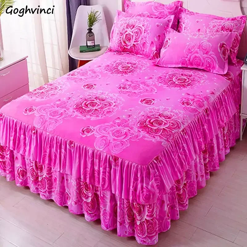 Bed Sheets Household Bedroom Comfortable Skin-friendly Modern Washed Protective Mattress Bedspread Dormitory Fade Resistant Ins